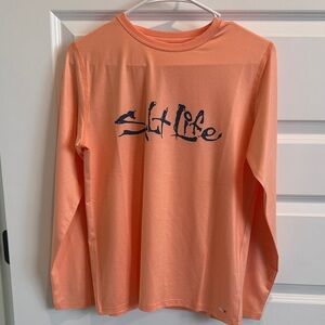 Salt Life Light Orange Long Sleeve Tee
